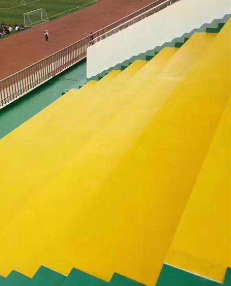 榕城球场台阶翻新修补改造